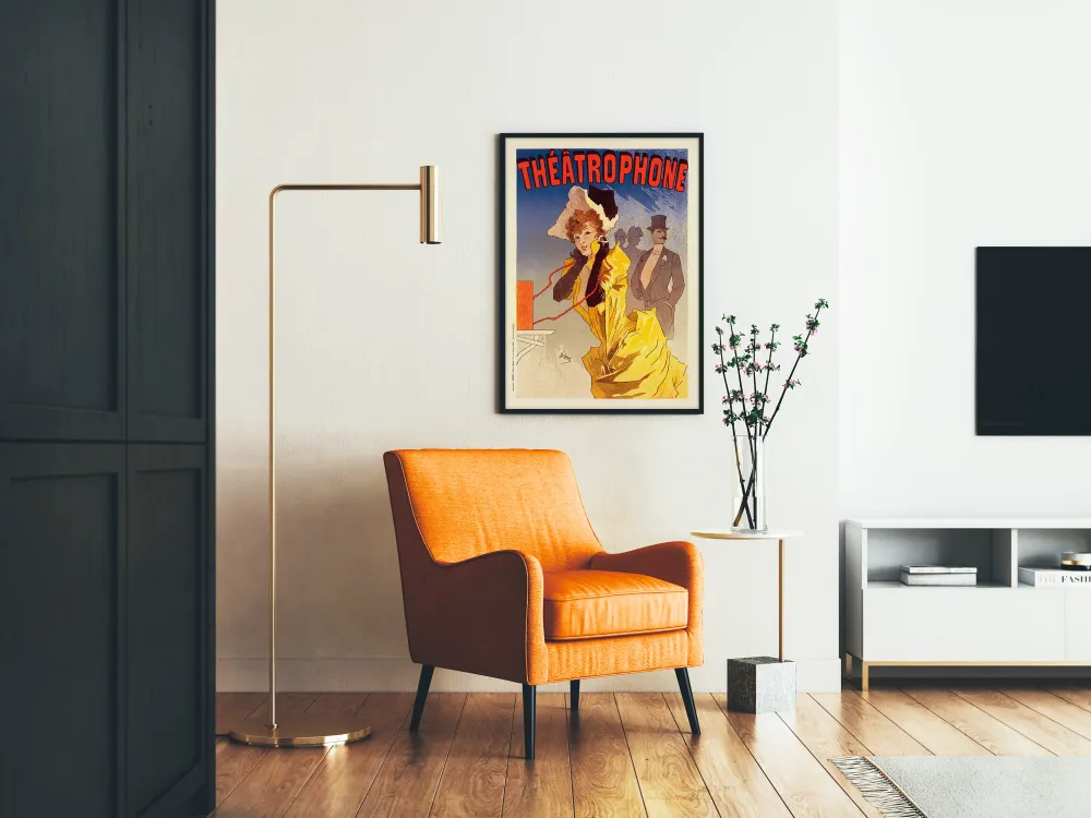 Affiche vintage Théâtrephone Art Nouveau pour décoration murale élégante Artem Legrand