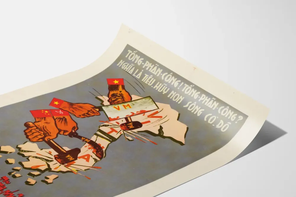 Affiche Vintage Vietnamienne - Décoration Murale Révolutionnaire Artem Legrand