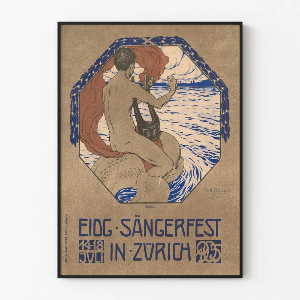 Affiche Vintage Événementiel pour Eidg Sängerfest à Zurich Artem Legrand