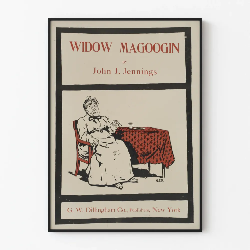 Affiche vintage Widow Magoogin John J. Jennings Artem Legrand