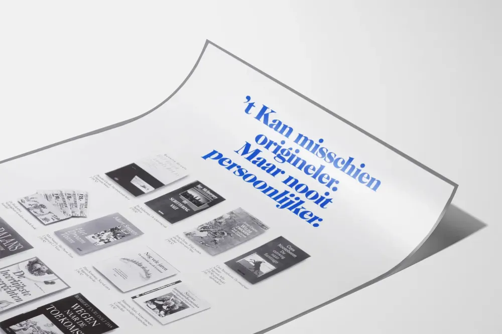Poster Déco Murale Inspiration Livres - 't Kan misschien origineler. Maar nooit persoonlijker. Artem Legrand