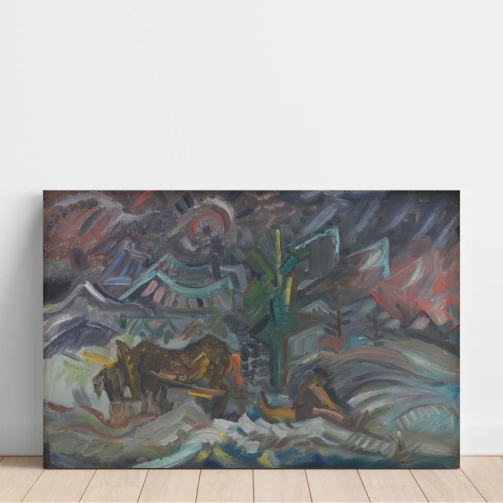 Tableau Agriculteurs au repos - Arnold Peter Weisz-Kubincan | Reproduction Artem Legrand