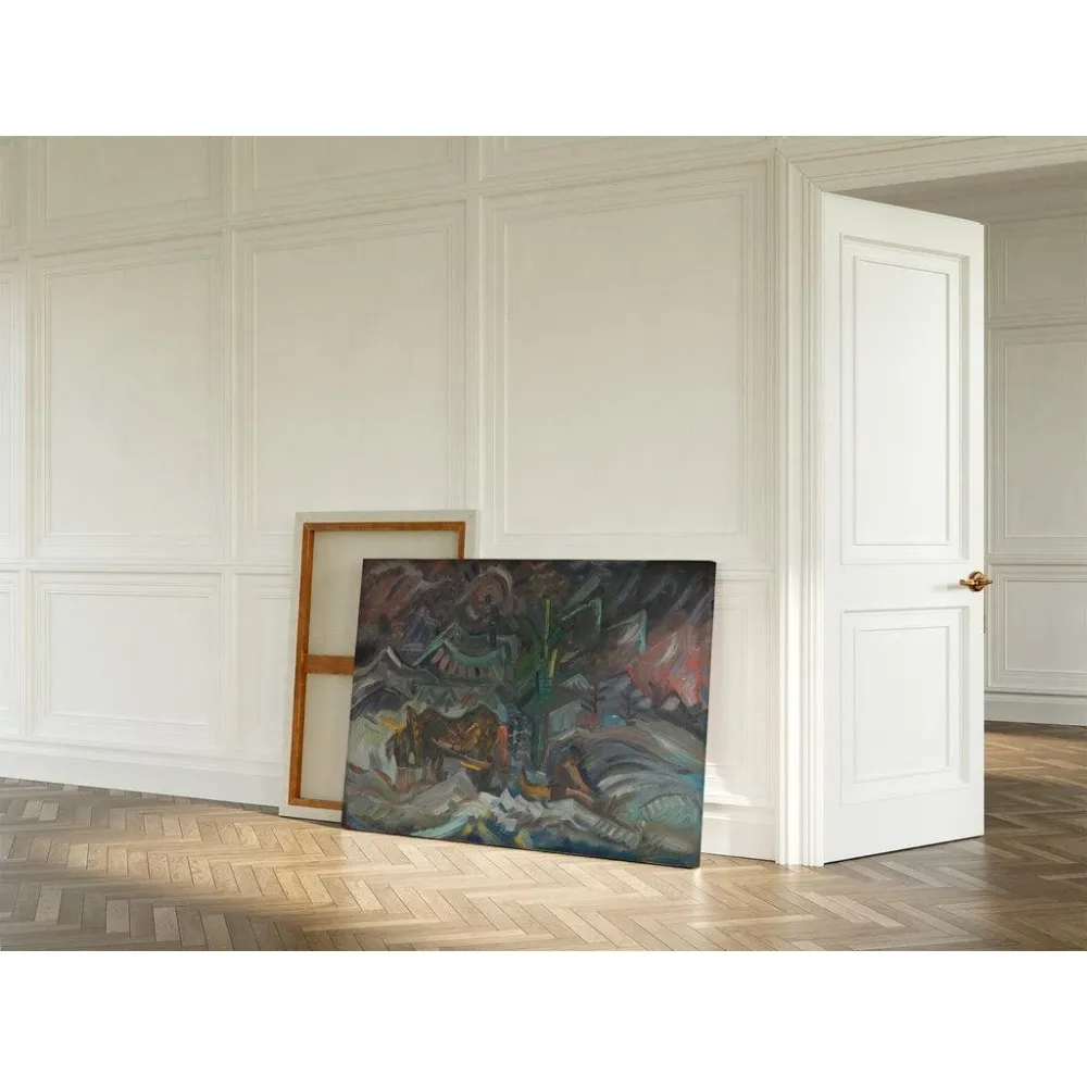 Tableau Agriculteurs au repos - Arnold Peter Weisz-Kubincan | Reproduction Artem Legrand