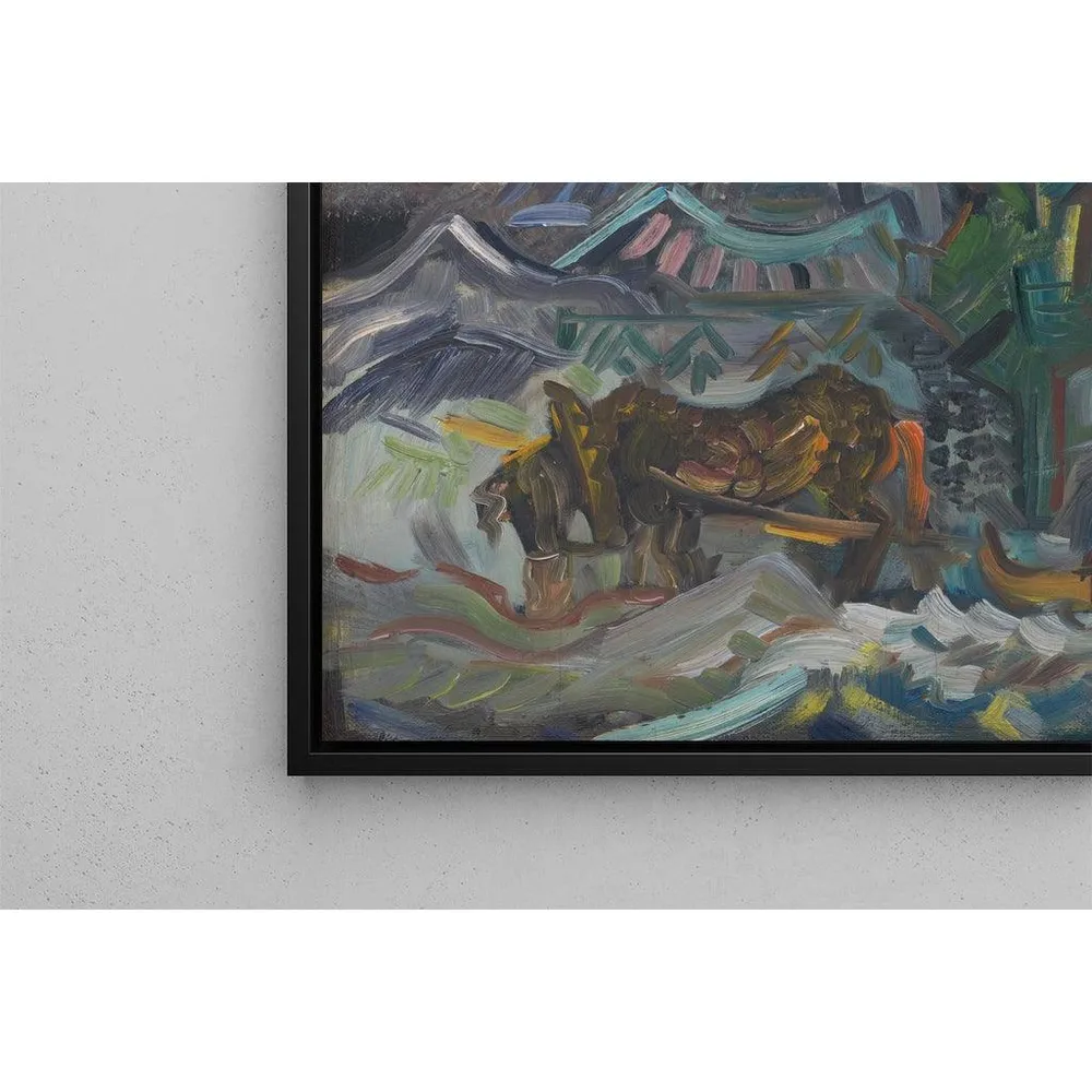 Tableau Agriculteurs au repos - Arnold Peter Weisz-Kubincan | Reproduction Artem Legrand