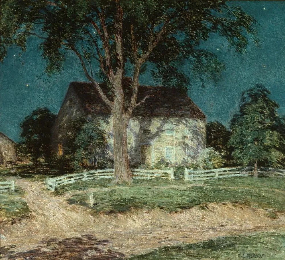 Tableau Ancienne ferme, Connecticut - Willard Leroy Metcalf | Reproduction Artem Legrand