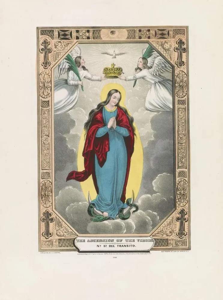 Tableau Ascension de la Vierge - Currier & Ives | Reproduction Artem Legrand
