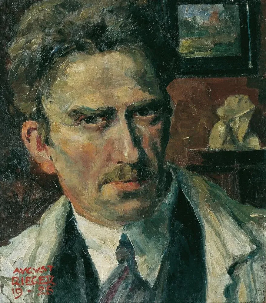 Tableau Autoportrait - August Rieger | Reproduction Artem Legrand