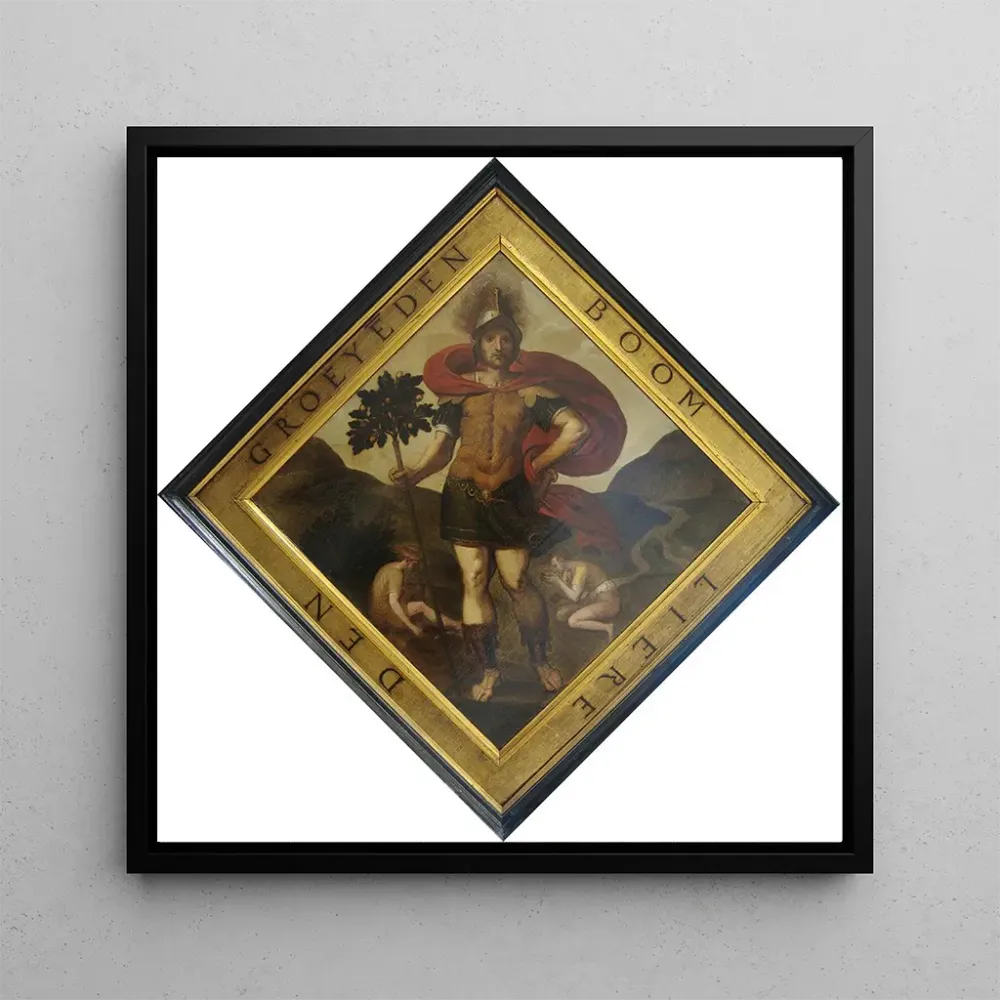 Tableau Blason de la Chambre de Rhétorique L'arbre croissant à Lierre - Crispijn van den Broeck | Reproduction Artem Legrand