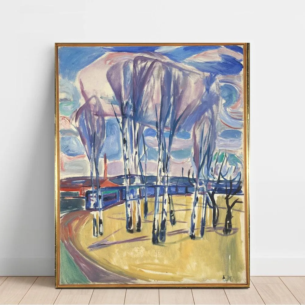 Tableau La boucle du tramway à Skøyen - Edvard Munch | Reproduction Artem Legrand