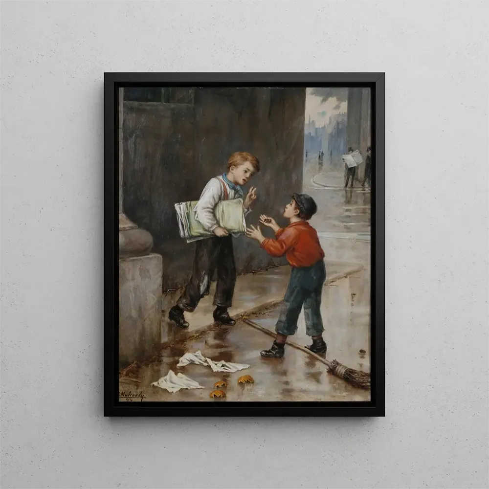 Tableau La chance en un instant - Augustus Edwin Mulready | Reproduction Artem Legrand