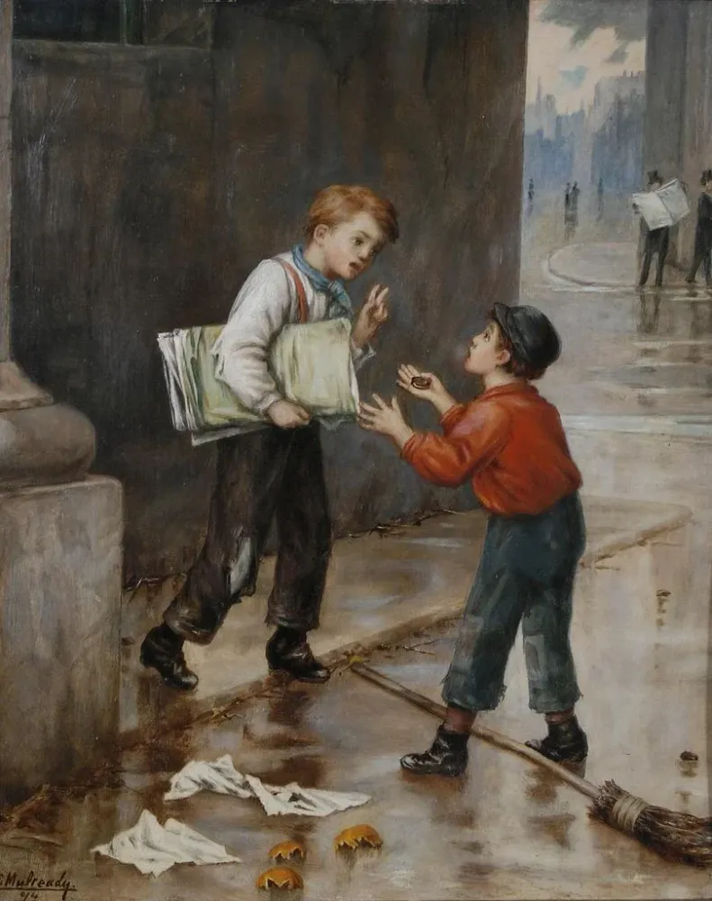 Tableau La chance en un instant - Augustus Edwin Mulready | Reproduction Artem Legrand
