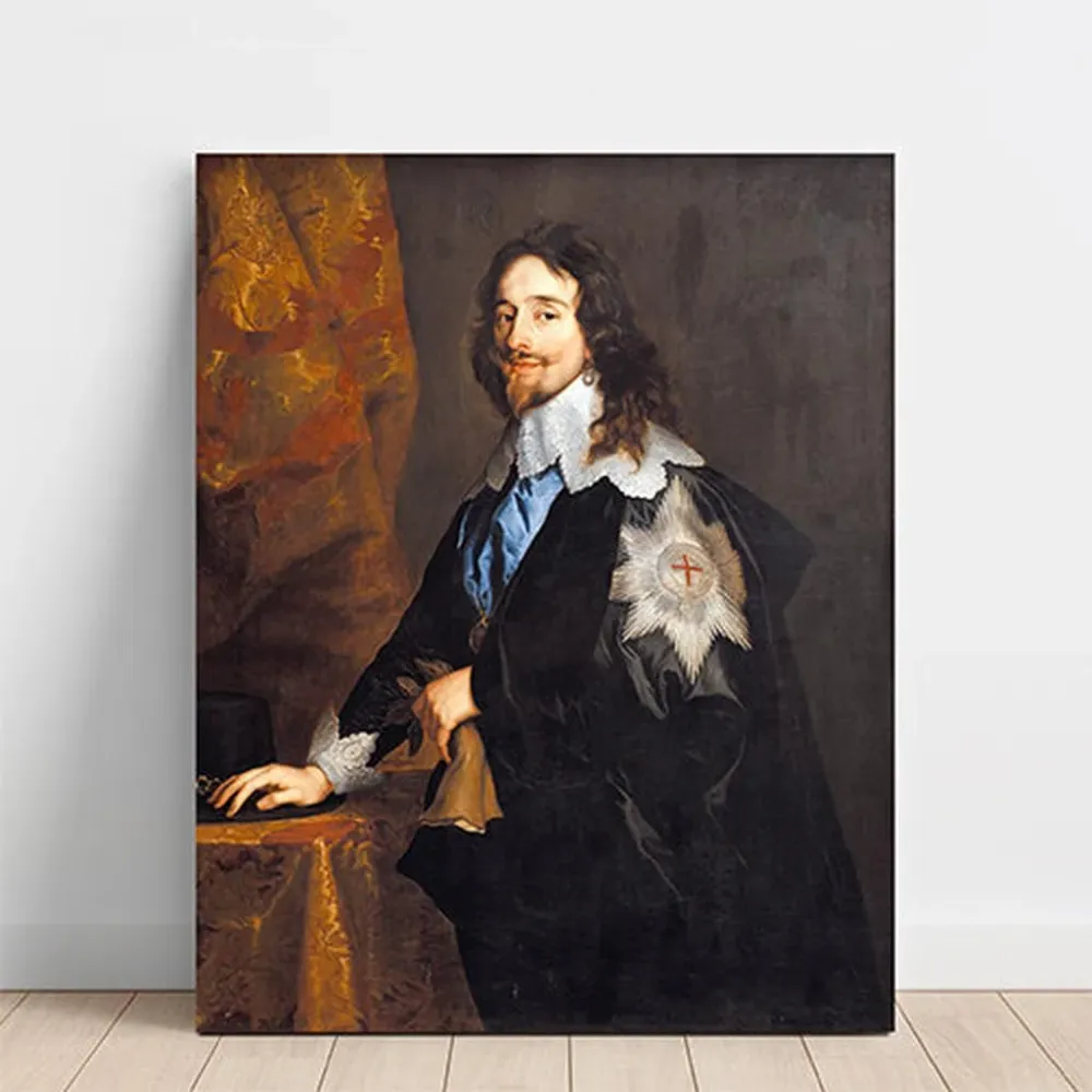 Tableau Charles Ier, Roi d'Angleterre par Anthony van Dyck | Reproduction Artem Legrand