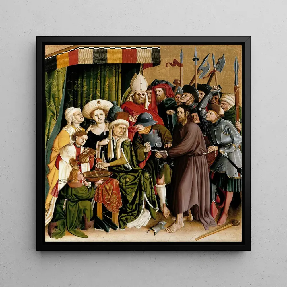Tableau Christ devant Pilate - Les ailes de l'autel de Wurzach en haut à droite - Hans Multscher | Reproduction Artem Legrand