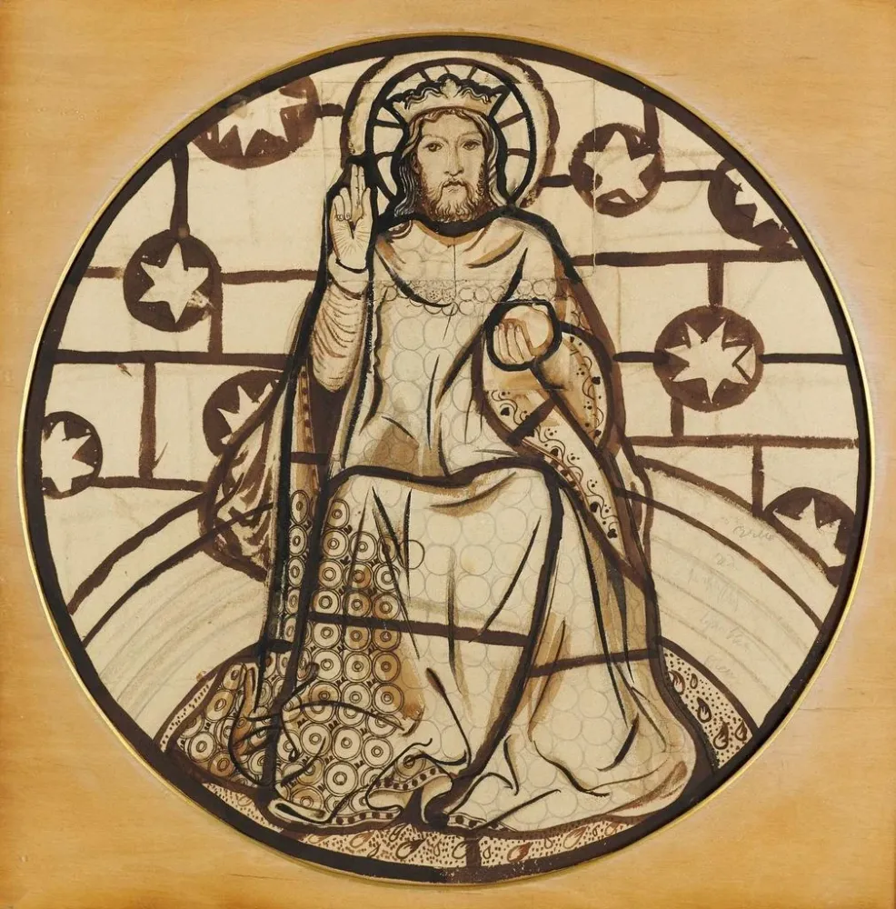 Tableau Christ en majesté - Sir Edward Coley Burne-Jones | Reproduction Artem Legrand