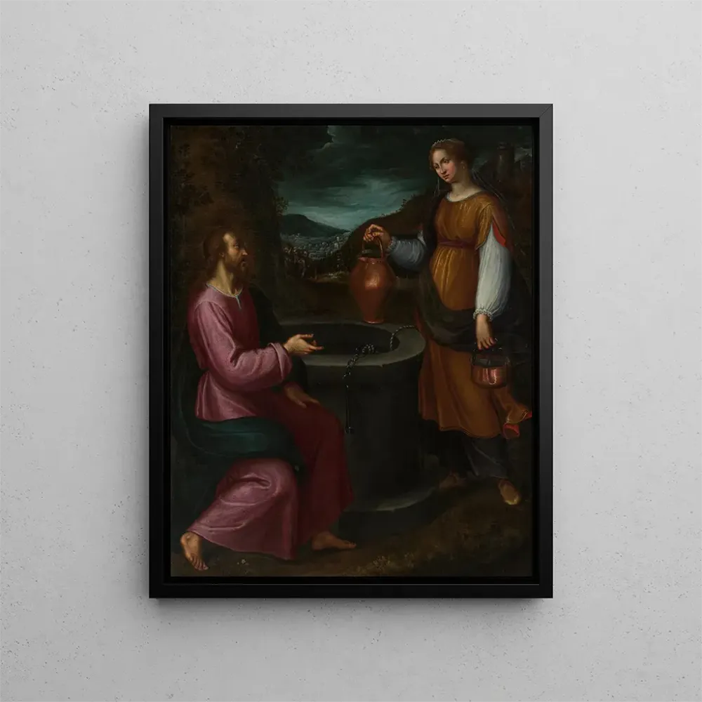 Tableau Le Christ et la Samaritaine - Antonio Mari | Reproduction Artem Legrand