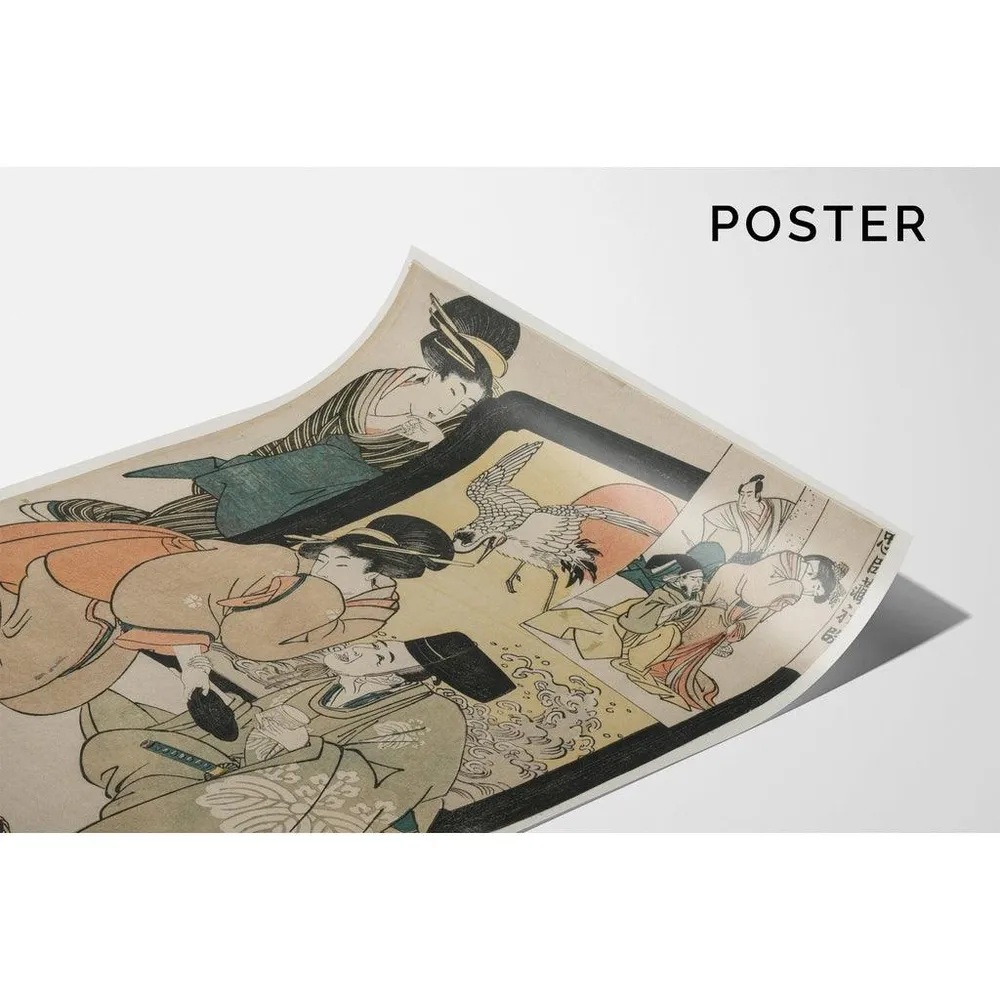 Tableau Chushingura, Acte I de L'entrepôt de la loyauté - Kitagawa Utamaro | Reproduction Artem Legrand
