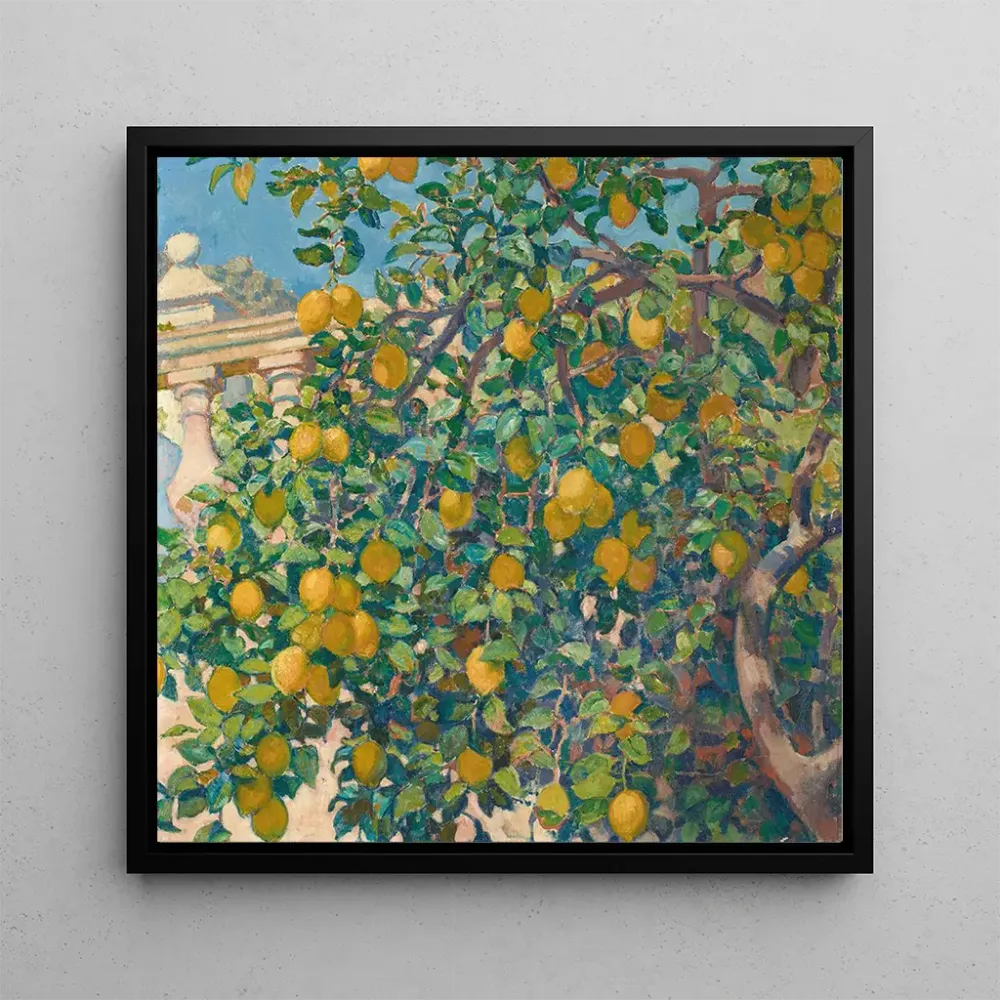 Tableau Citronniers à La Mortola - Theo van Rysselberghe | Reproduction Artem Legrand