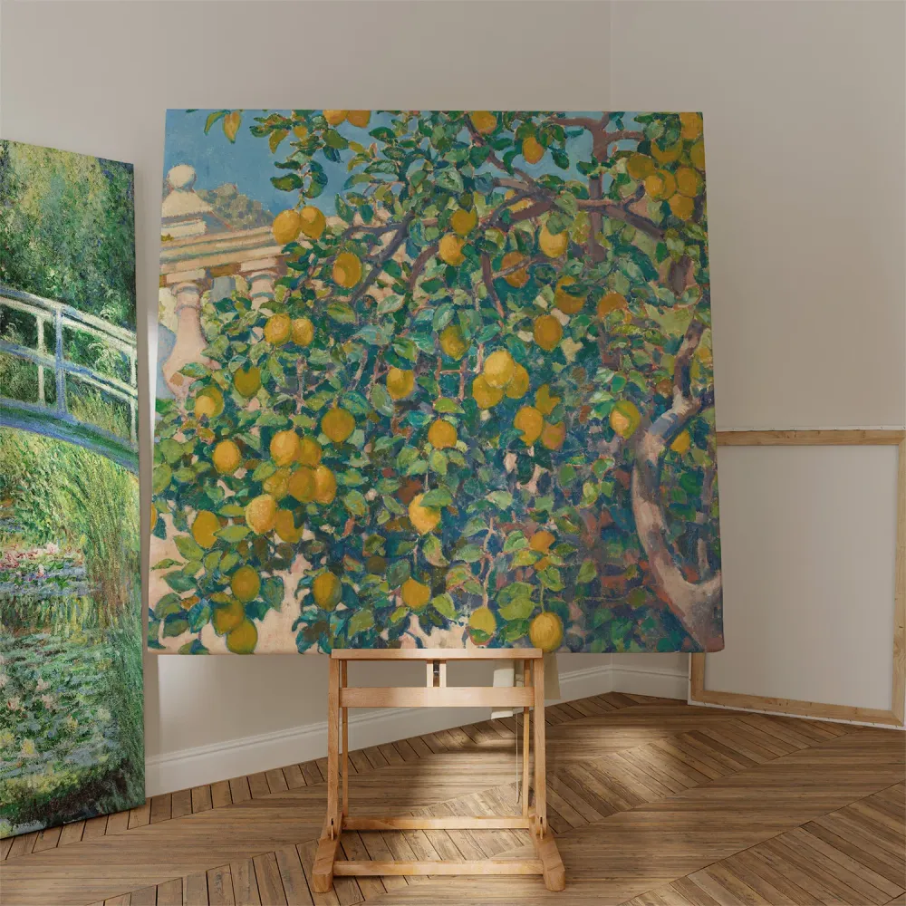 Tableau Citronniers à La Mortola - Theo van Rysselberghe | Reproduction Artem Legrand