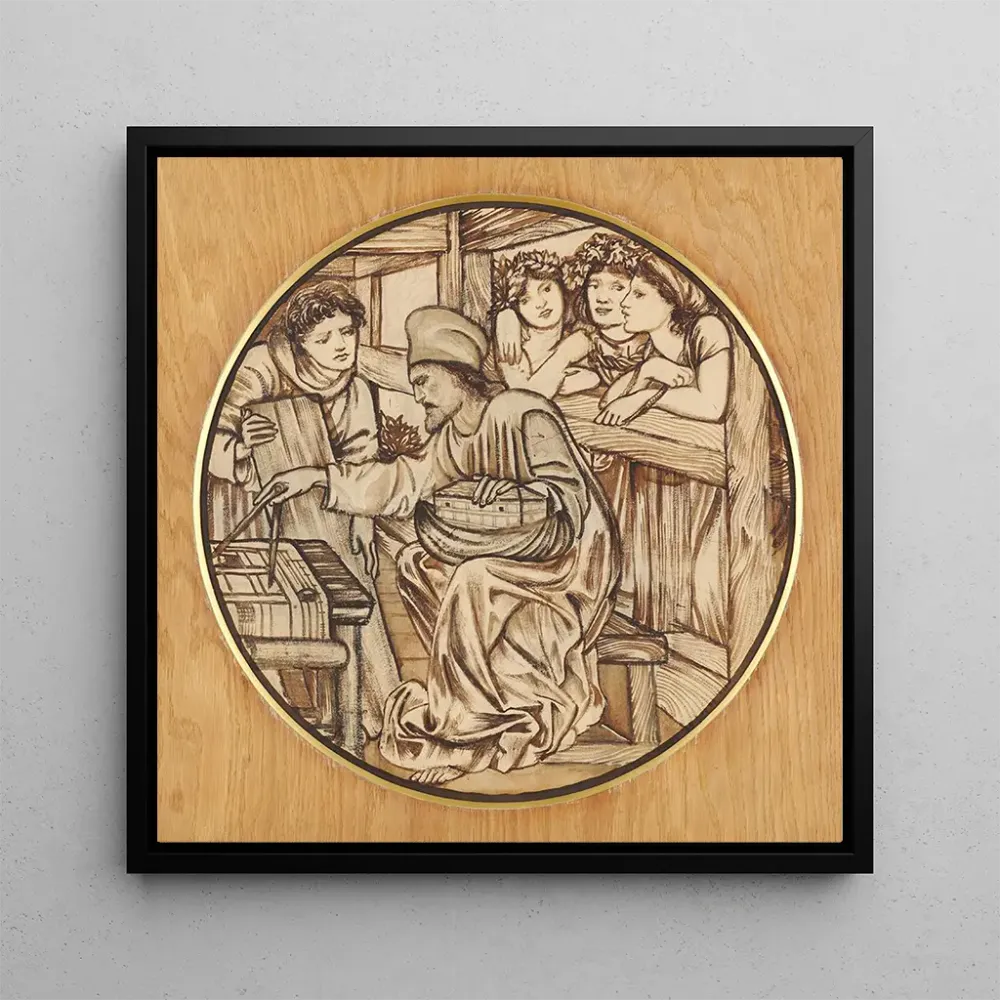Tableau La Construction de l'Arche - Sir Edward Coley Burne-Jones | Reproduction Artem Legrand