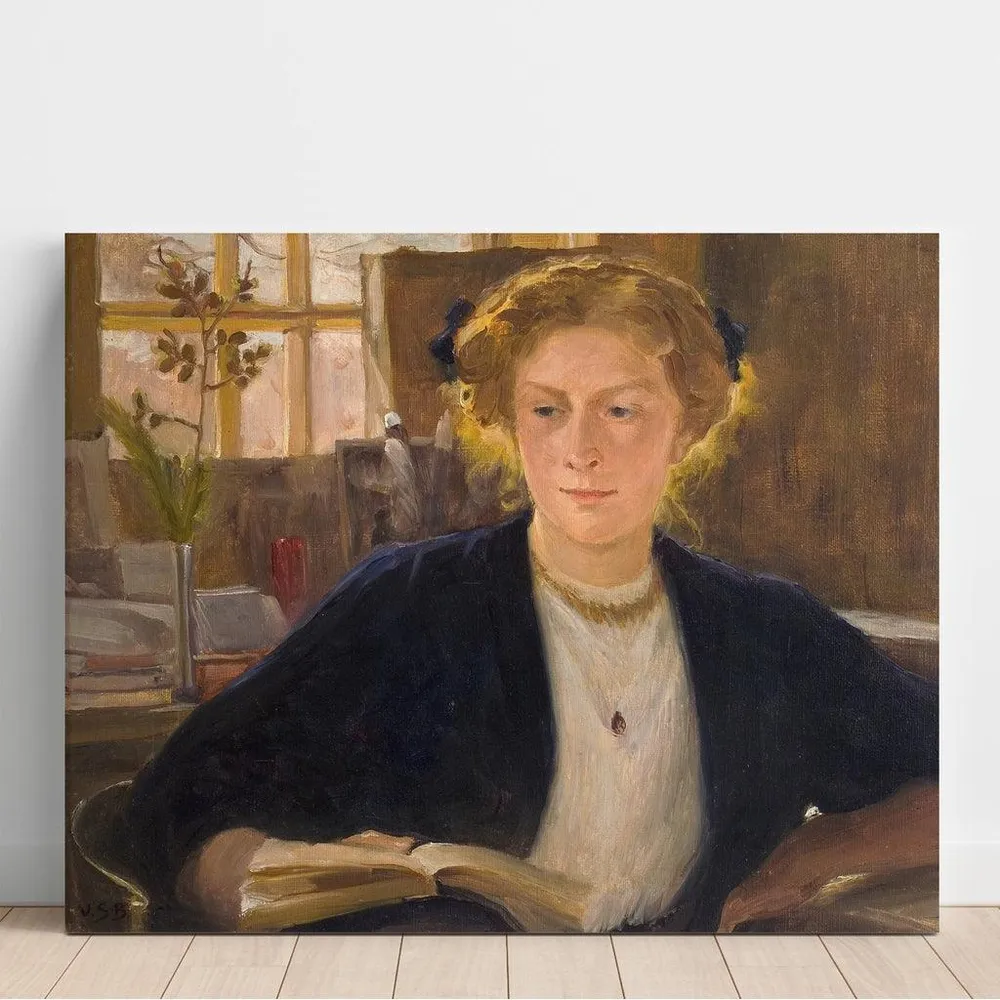 Tableau Dans l'atelier d'Ahola (Mlle Selin) - Venny Soldan-Brofeldt | Reproduction Artem Legrand