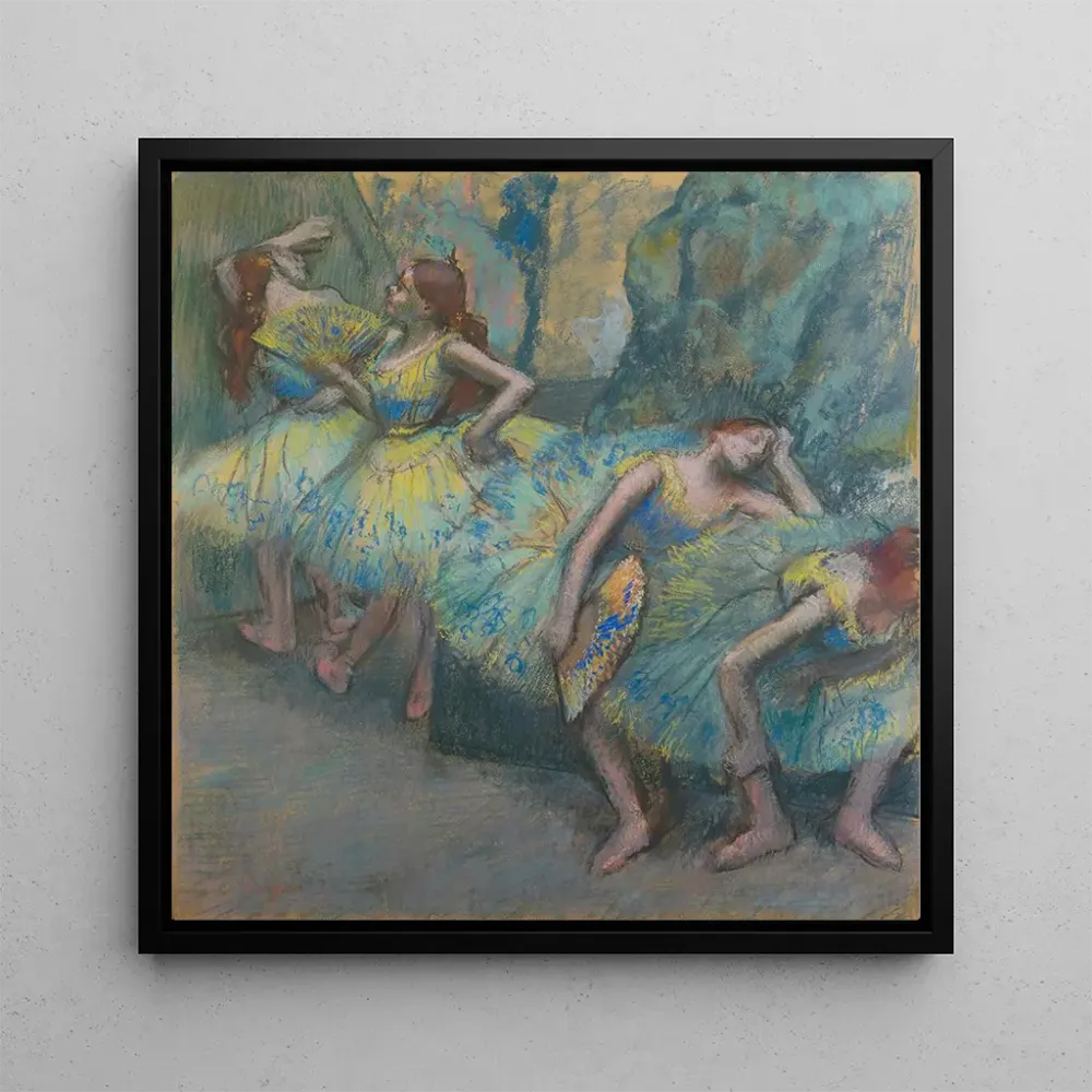 Tableau Danseurs de ballet dans les coulisses - Edgar Degas | Reproduction Artem Legrand