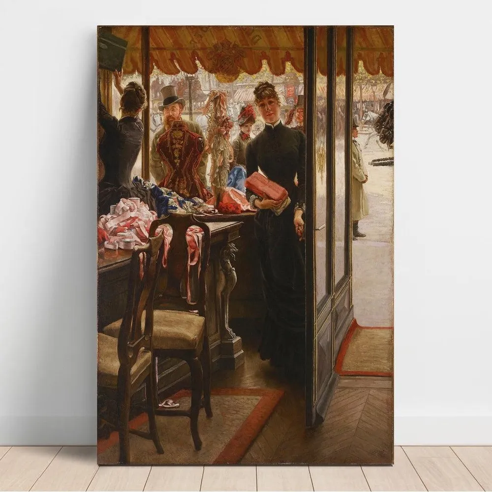 Tableau La Demoiselle de Magasin - James Tissot | Reproduction Artem Legrand