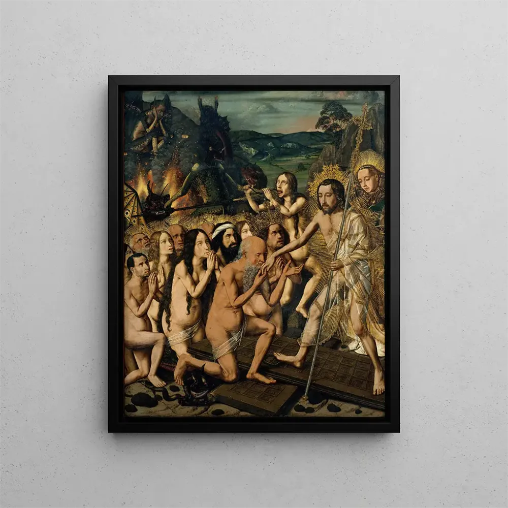 Tableau Descente du Christ aux Limbes - Bartolomé Bermejo | Reproduction Artem Legrand