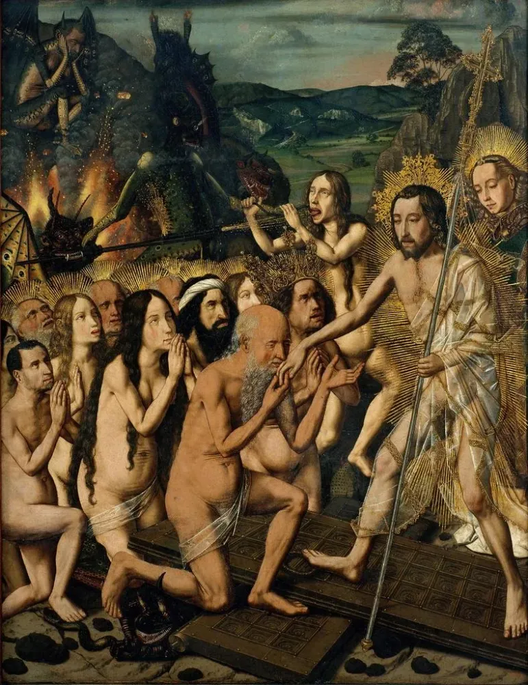 Tableau Descente du Christ aux Limbes - Bartolomé Bermejo | Reproduction Artem Legrand