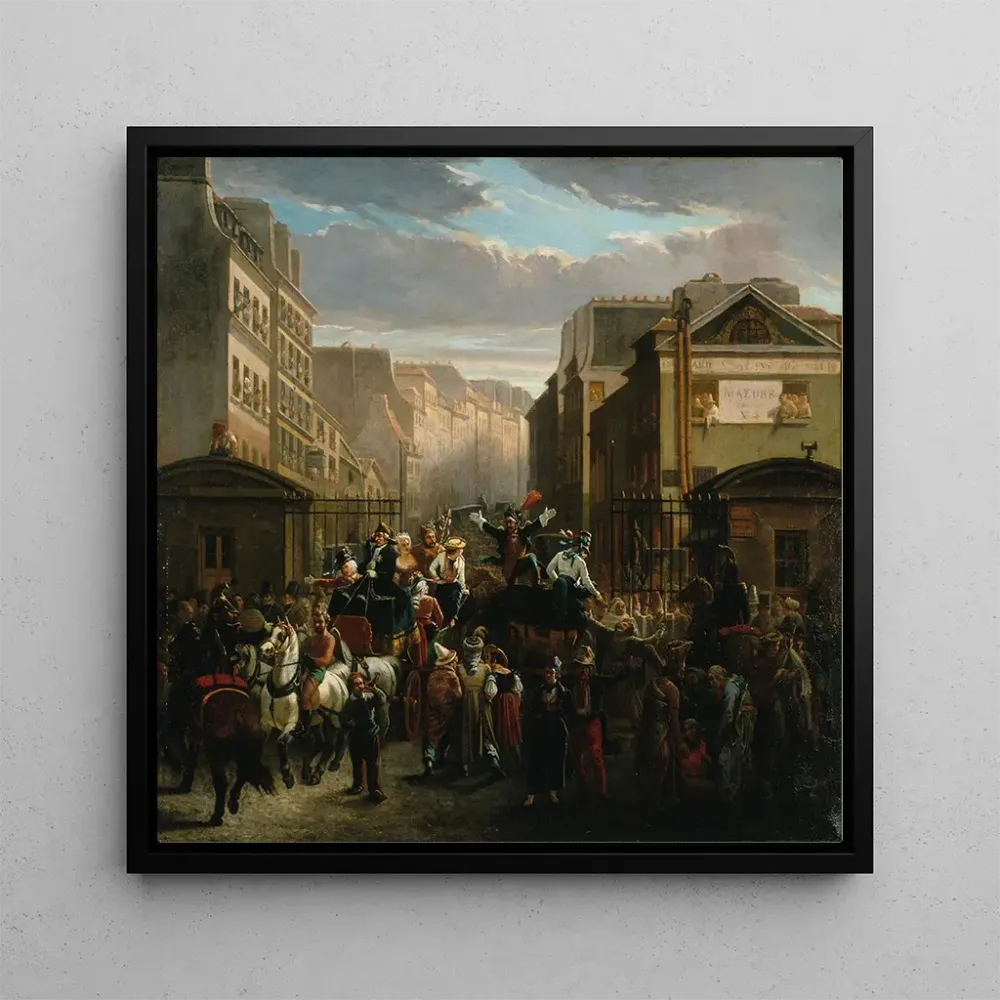 Tableau La descente de la Courtille - Charles Nanteuil | Reproduction Artem Legrand