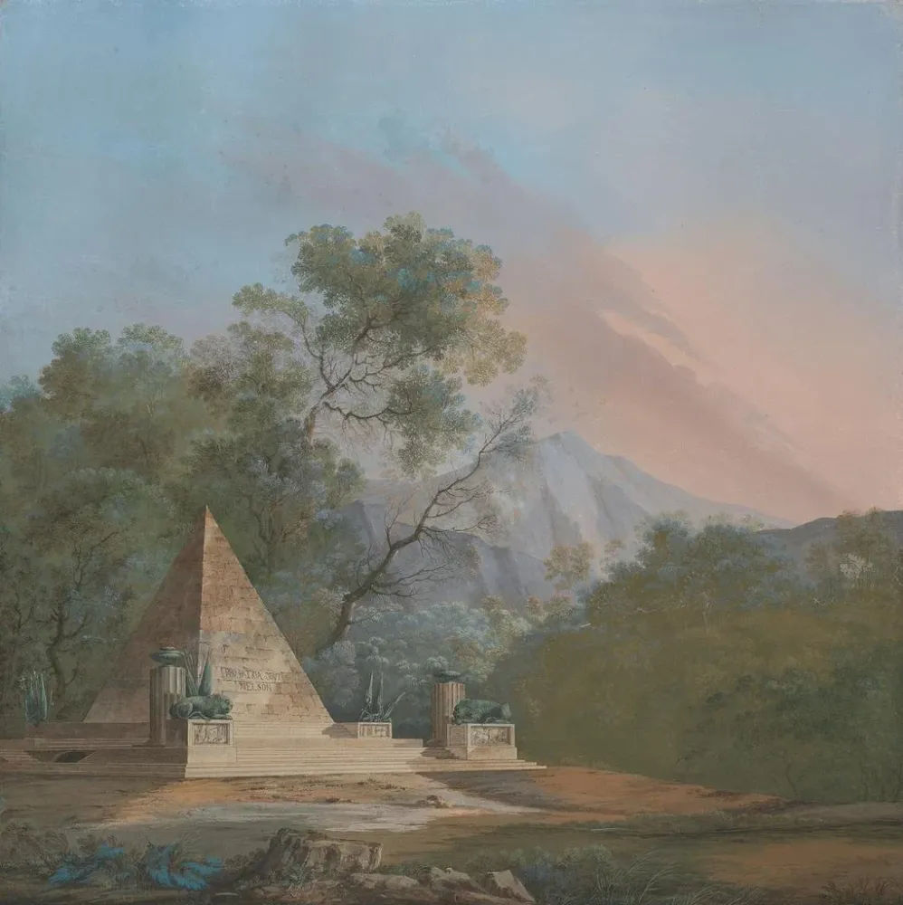 Tableau Un design imaginaire pour un monument à Lord Nelson - Agostino Aglio | Reproduction Artem Legrand