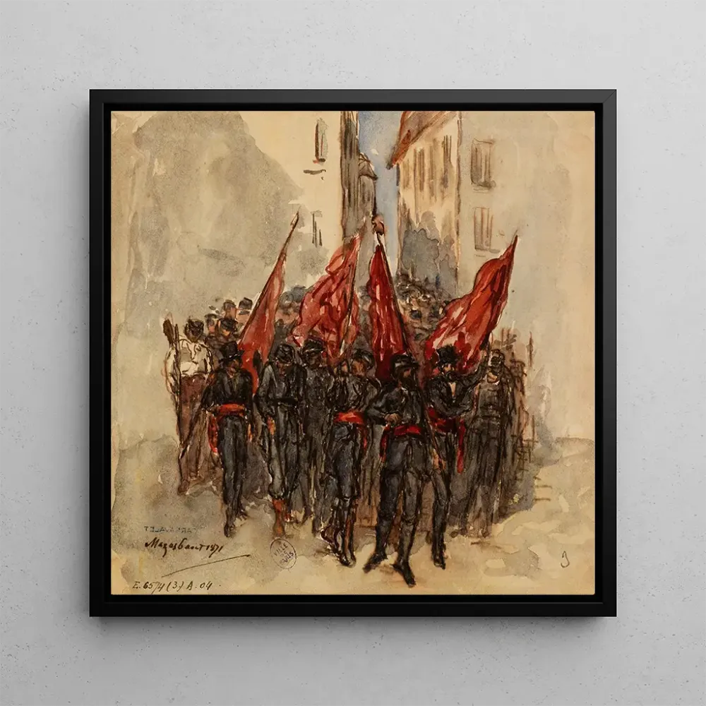 Tableau Un défilé, prison de Mazas - Armand Gautier | Reproduction Artem Legrand