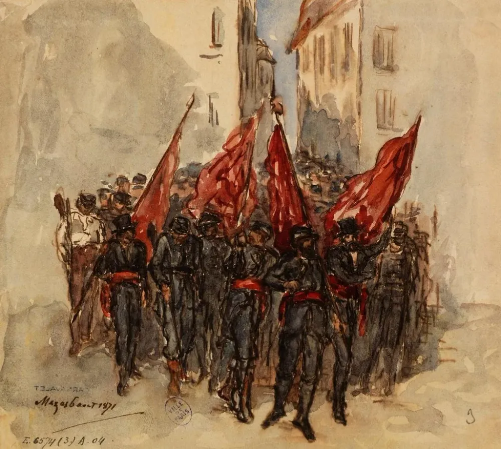 Tableau Un défilé, prison de Mazas - Armand Gautier | Reproduction Artem Legrand