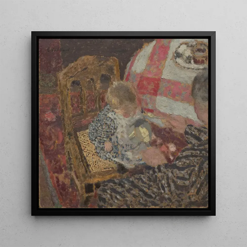 Tableau Déjeuner avec Annette et sa grand-mère - Édouard Vuillard | Reproduction Artem Legrand