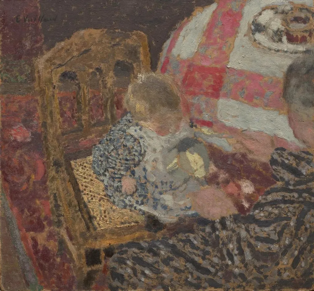 Tableau Déjeuner avec Annette et sa grand-mère - Édouard Vuillard | Reproduction Artem Legrand