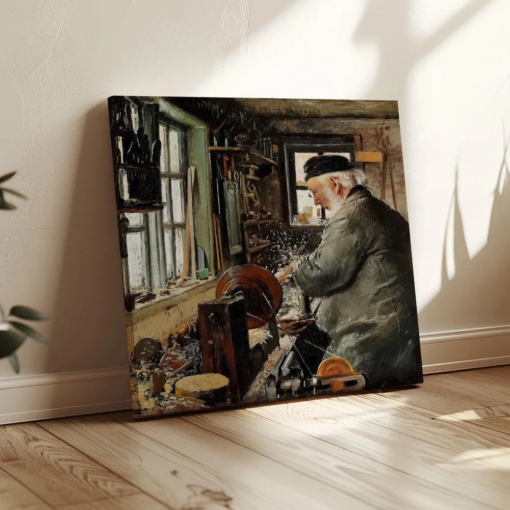 Tableau En Drejer ved sin Drejebænk - Laurits Andersen Ring | Reproduction Artem Legrand
