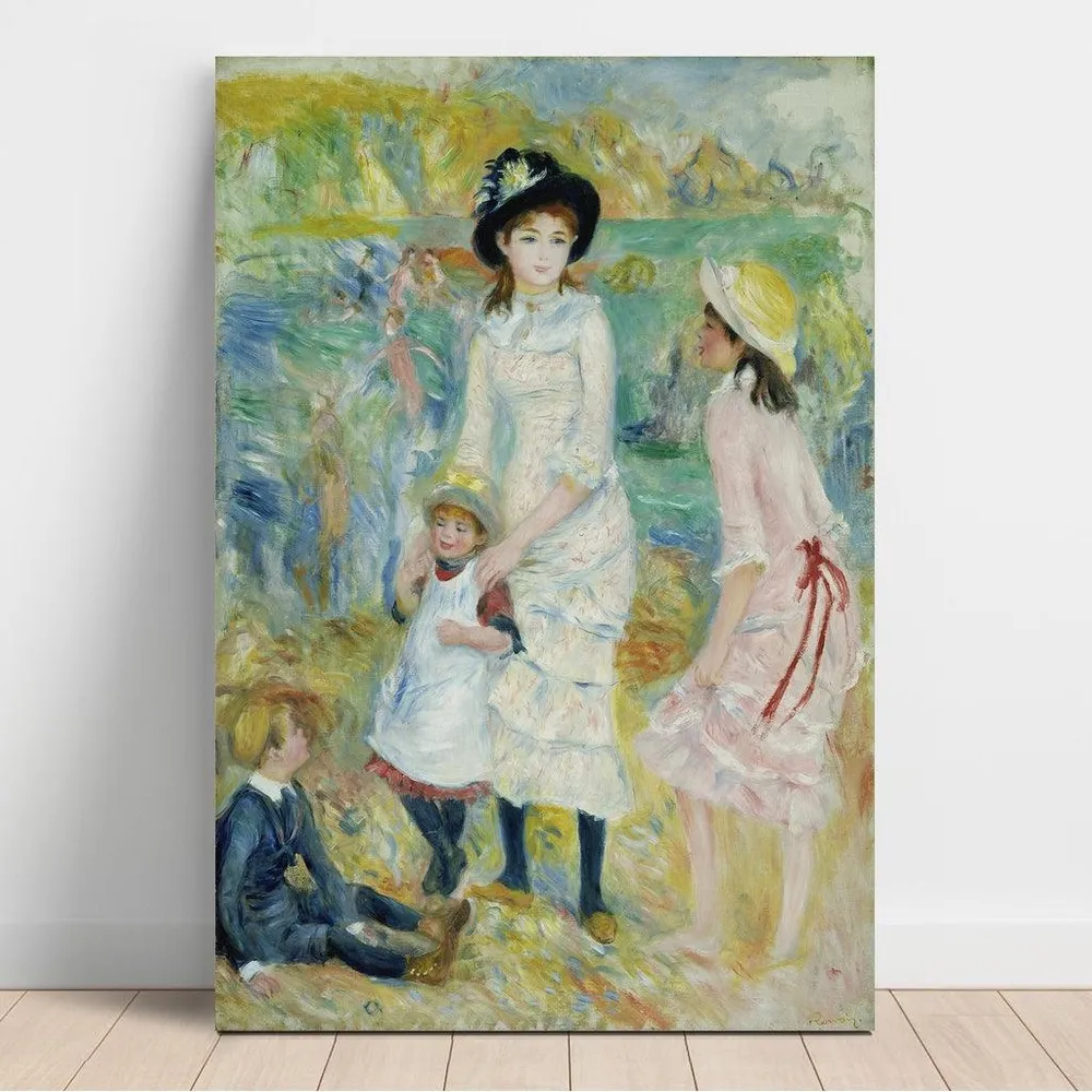 Tableau Enfant en bord de la mer, Guernsey - Pierre-Auguste Renoir | Reproduction Artem Legrand