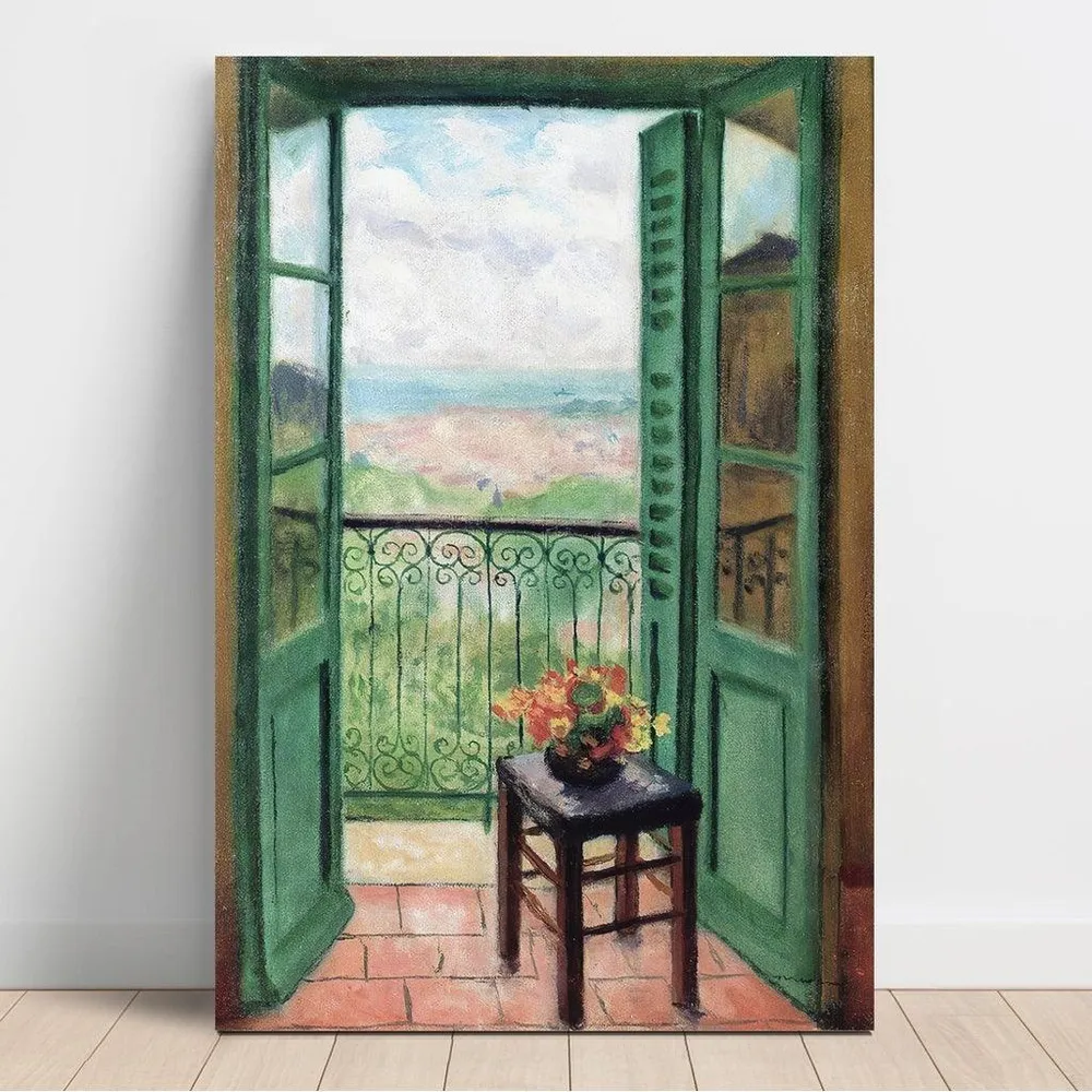 Tableau Fenêtre ouverte sur la baie d'Alger - Albert Marquet | Reproduction Artem Legrand