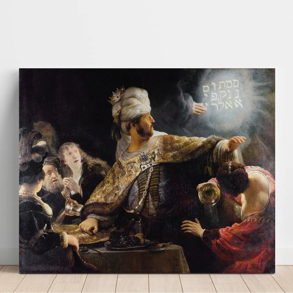 Tableau Le festin de Belshazzar - Rembrandt van Rijn | Reproduction Artem Legrand
