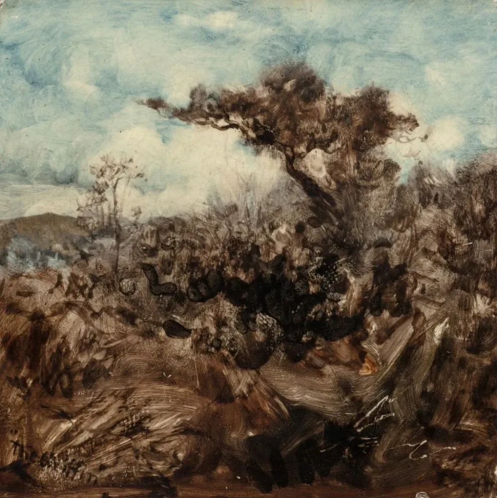 Tableau Figure dans un arbre - Robert Swain Gifford | Reproduction Artem Legrand