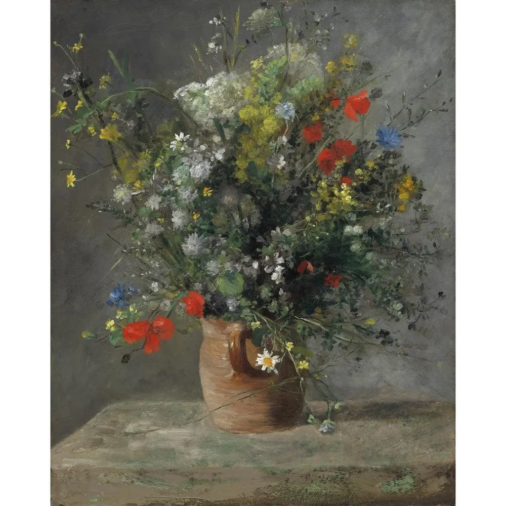 Tableau Fleurs dans un vase - Pierre-Auguste Renoir | Reproduction Artem Legrand