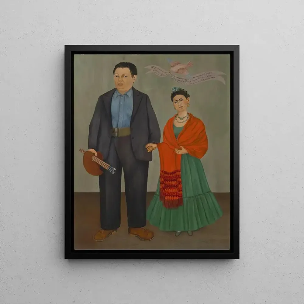 Tableau Frida et Diego Rivera - Frida Kahlo | Reproduction Artem Legrand