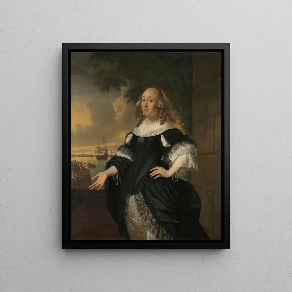 Tableau Geertruida den Dubbelde 1647-84 Épouse d'Aert van Nes - Bartholomeus van der Helst | Reproduction Artem Legrand