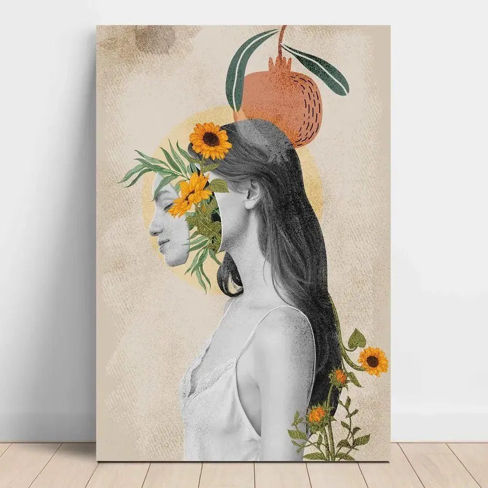 Tableau Harmonie Florale | Collage | Reproduction Artem Legrand