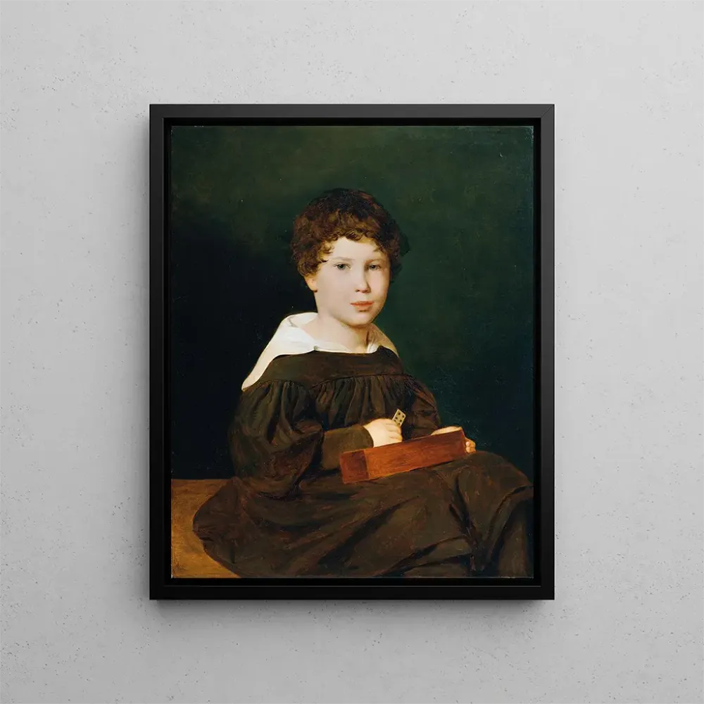 Tableau Heinrich Werner (1830 - 1861), le fils du couple Johann et Magdalena Werner - Ferdinand Georg Waldmüller | Reprodu...