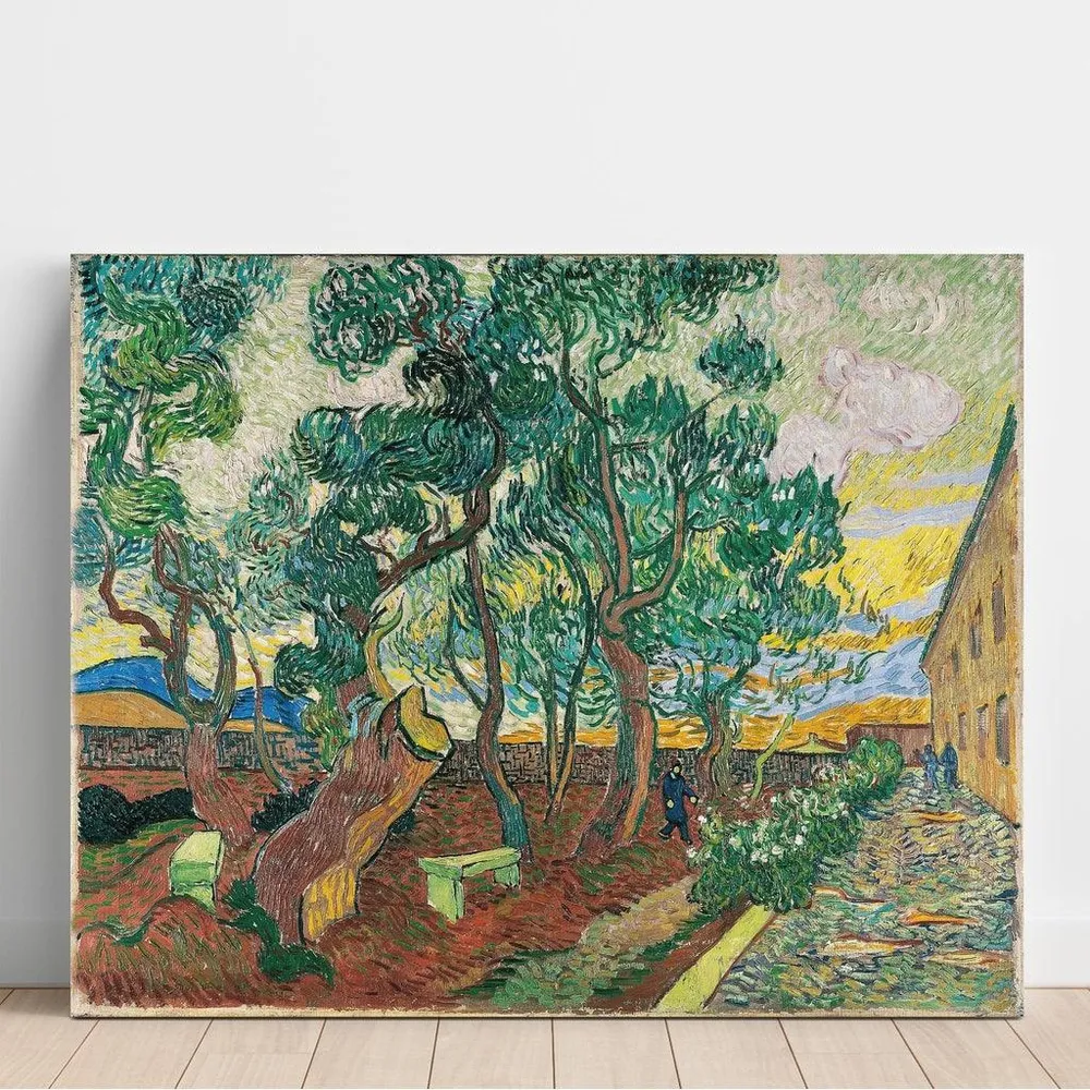 Tableau Le jardin de l'hôpital Saint-Paul - Vincent van Gogh | Reproduction Artem Legrand