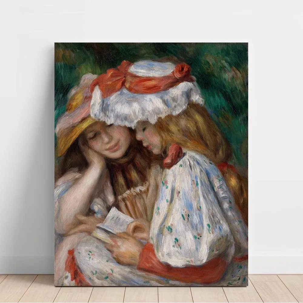 Tableau Jeunes Filles lisant - Pierre-Auguste Renoir | Reproduction Artem Legrand