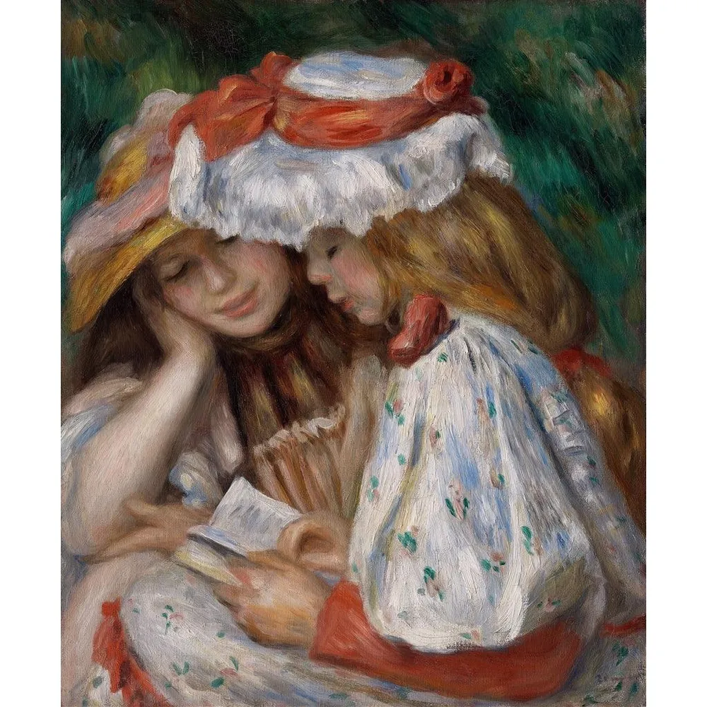 Tableau Jeunes Filles lisant - Pierre-Auguste Renoir | Reproduction Artem Legrand