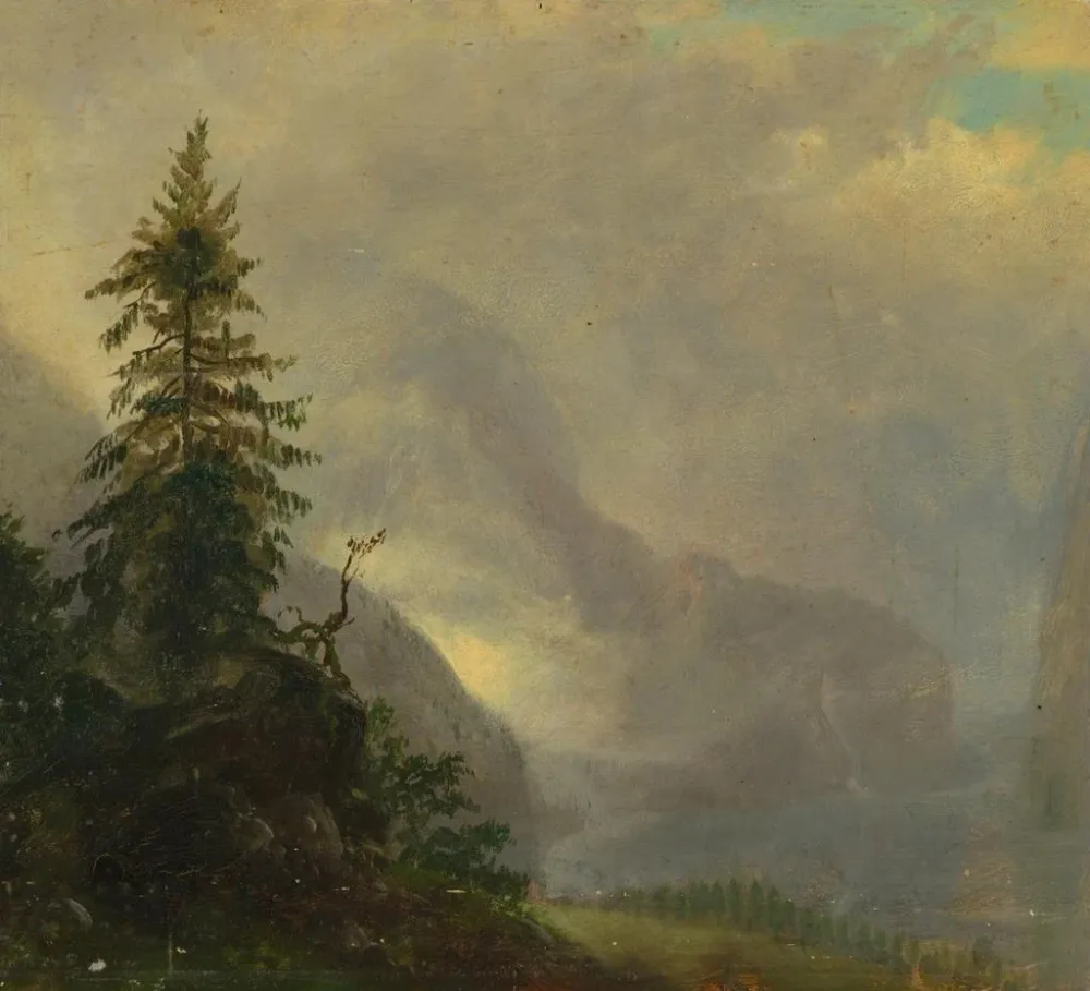 Tableau Le Koenigsee près de Berchtesgaden en Bavière - Frederic Edwin Church | Reproduction Artem Legrand