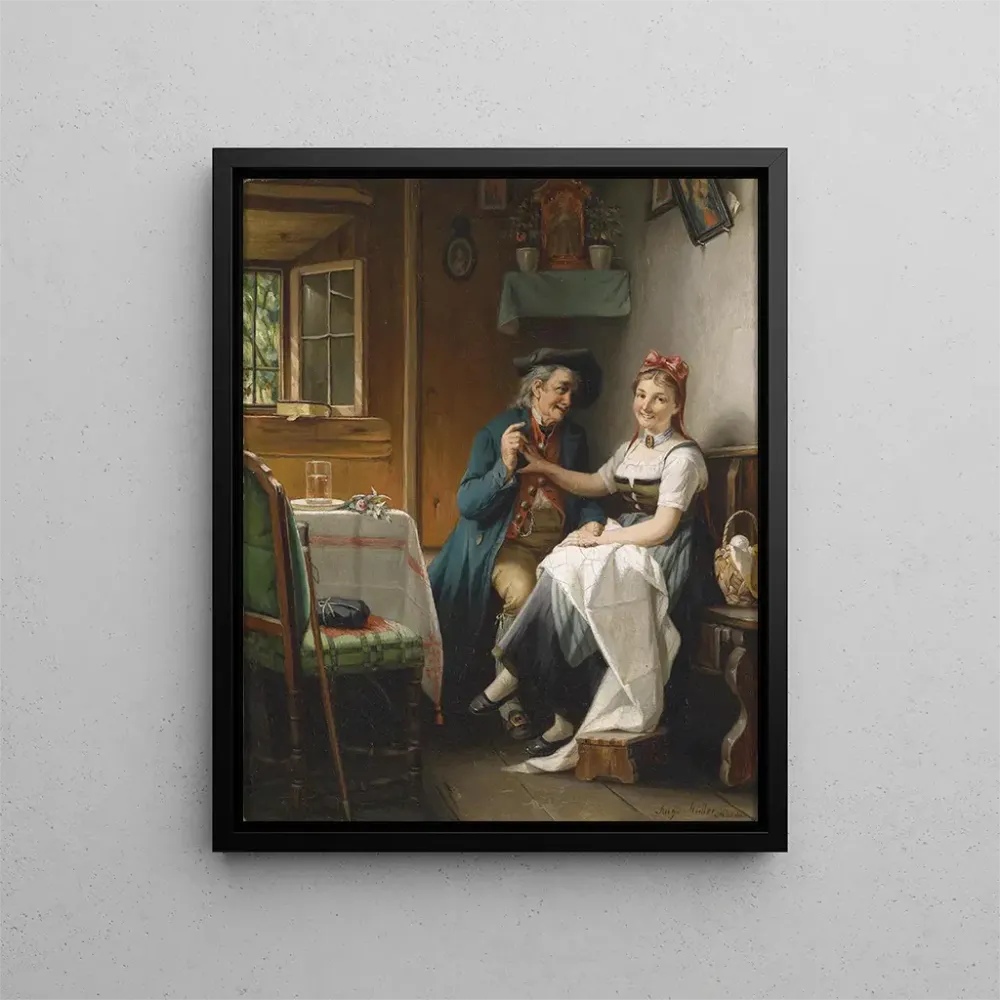 Tableau L'admirateur - August Müller | Reproduction Artem Legrand