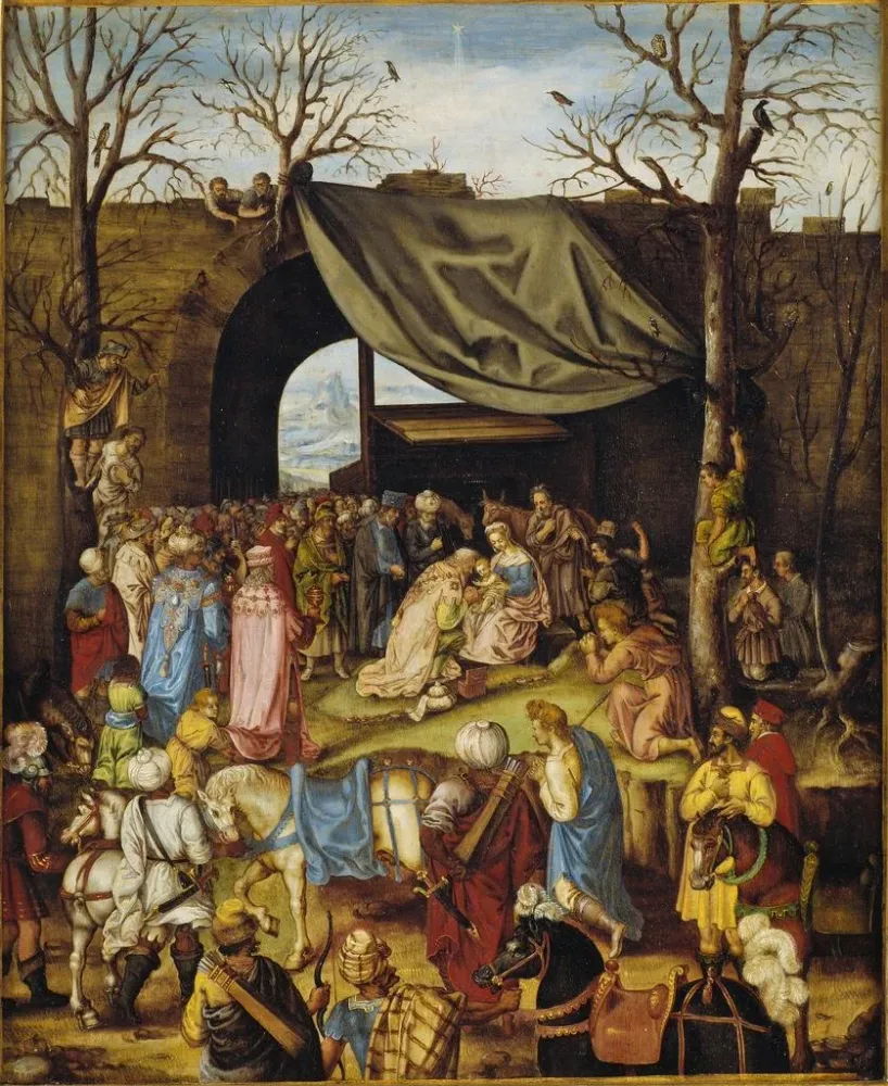 Tableau L'Adoration des Mages - Anonyme | Reproduction Artem Legrand